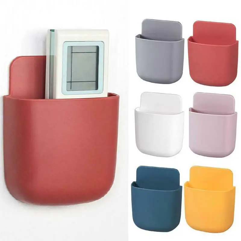 

4PCS Wall-Mounted Storage Box Remote Control Storage Box air Conditioning Remote Control TV Storage Box Phone Holder