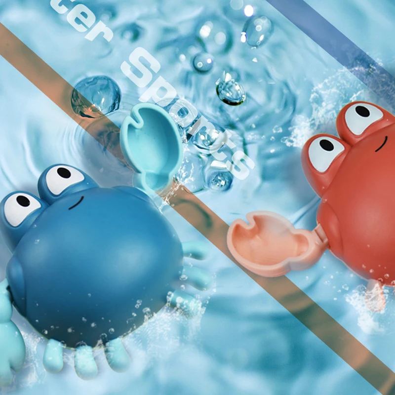 

Baby Bath Accessories Bath Toys For Children Baby Water Chain Clockwork Bathtub toys Crab Swimming Water Toys Gift For Baby Kids