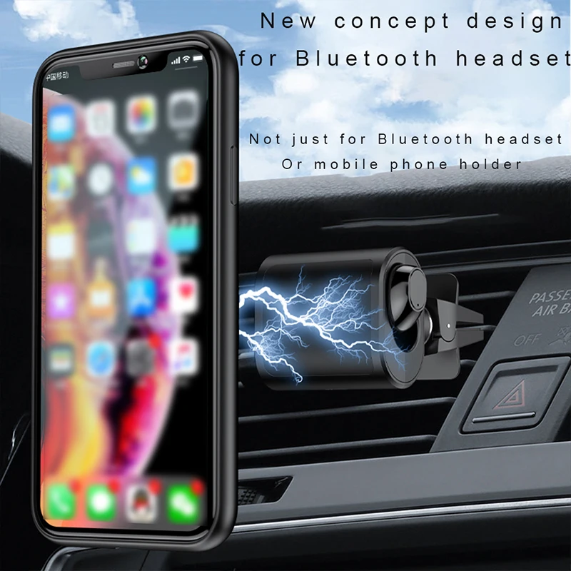 

Новый магнитный автомобильный держатель для телефона с Bluetooth громкой связью, гарнитура для автомобиля, вентиляционное отверстие, крепление...