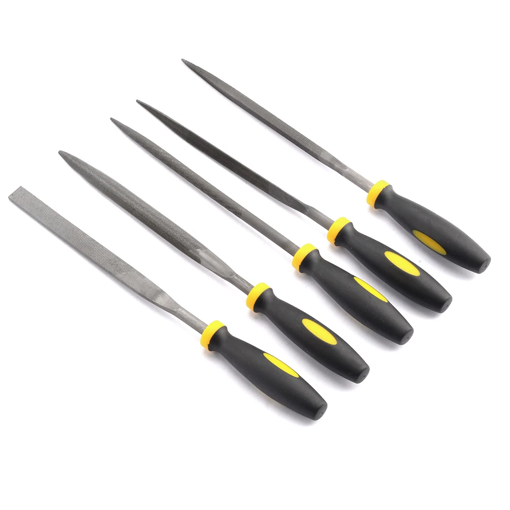 5pcs/6pcs  Metal Rasp Needle Files Set Wood Carving Tools for Steel Rasp Needle Filing Woodworking Hand File Tool images - 6