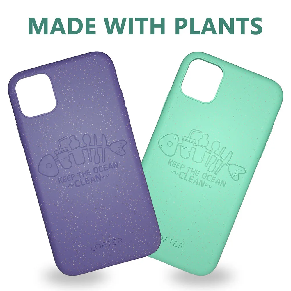 

LOFTer case for iPhone 11 Case Eco Biodegradable Phone Cover Soft TPU Non-Toxic Zero Waste Organic Case