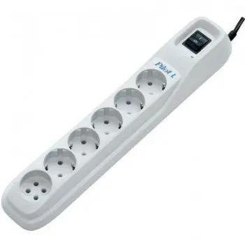 Сетевой фильтр Pilot L-6 5+1 розеток 7 метров белый | Электронные компоненты и
