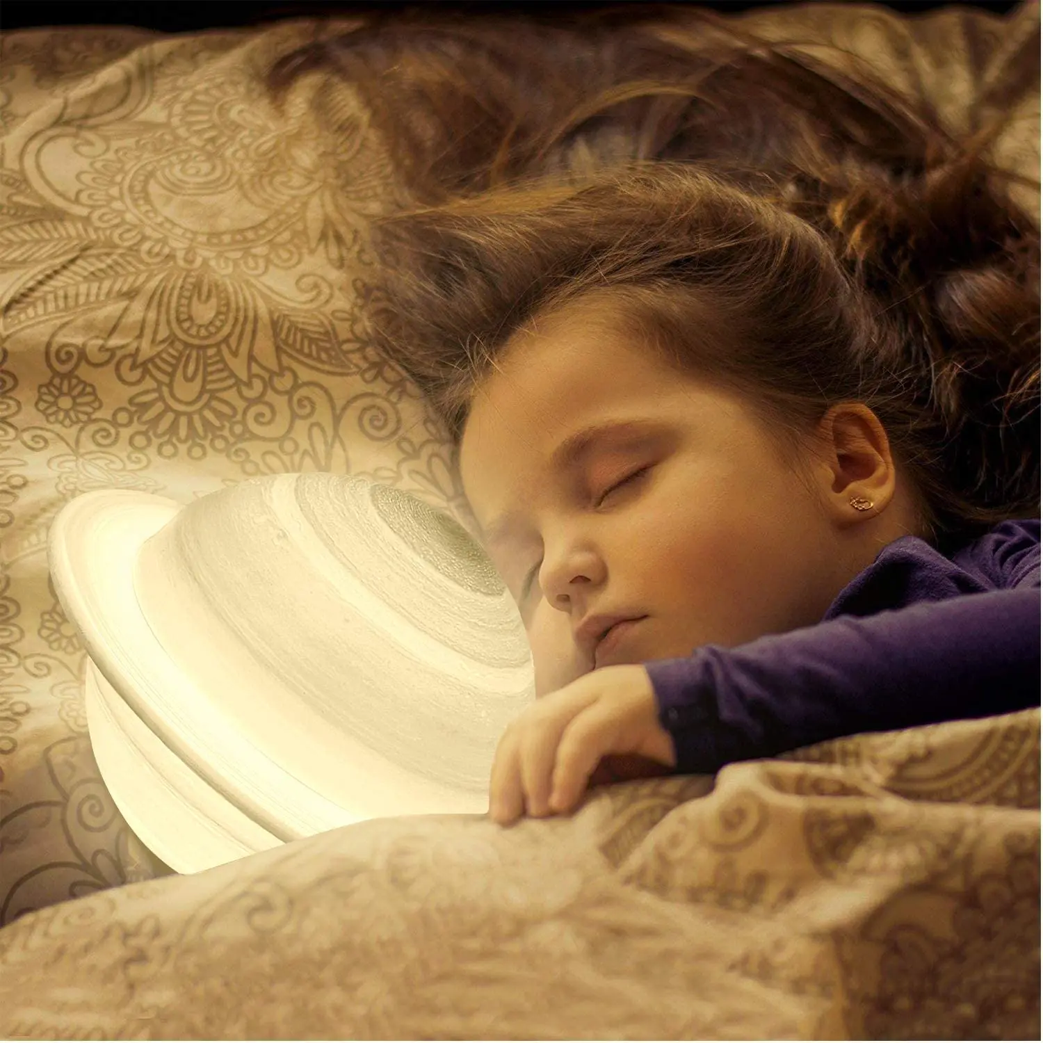 3D печать лампа Сатурна moon Lamp 3/16 Color s Change Touch Usb Led Night светильник 3 Sky Planet Moon Home Decor gift |