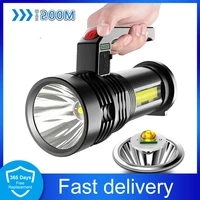 portable led flashlight powerful led p500 torch usb rechargeable searchlight waterproof spotlight for fishing floodlight lantern