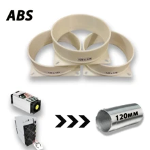 Переходник воздуховод вентилятора для асик майнера на гофру 120 мм. Подходит для Antminer. ABS пластик.