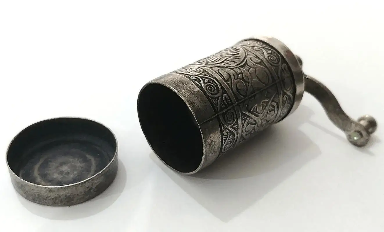 Небольшой Турецкая мельница для перца мини специй Традиционный Античная Винтаж