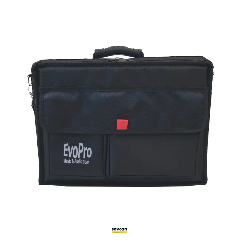 Softcase Bag for Controller, Setup, DJ Equipments Carry Case Polyester Fabric With Water-Repellent Coating Black