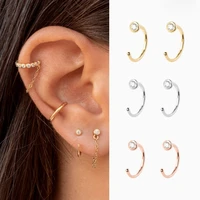 1 pair fashion gold opening dot zircon earrings womens minimalist triangle star huggie hoops earrings holiday gifts