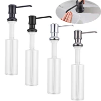 Soap Dispenser Black Kitchen Soap Detergent Dispenser Bottle liquid Soap dispensers Pump 500ml Build Bathroom Accessorie sets