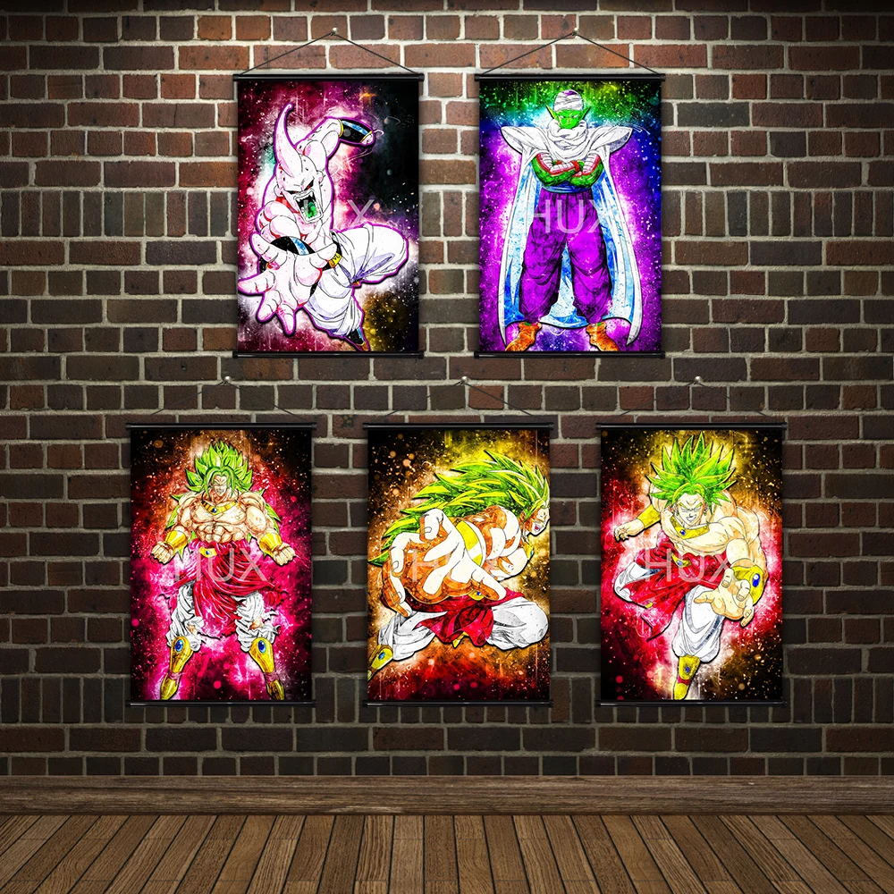 

Dragon Ball Z Goku Vegeta Bandai Creative Posters Scroll Bedroom Pictures Prints For Wall Room Decor Dormitory Modern Mural Gift