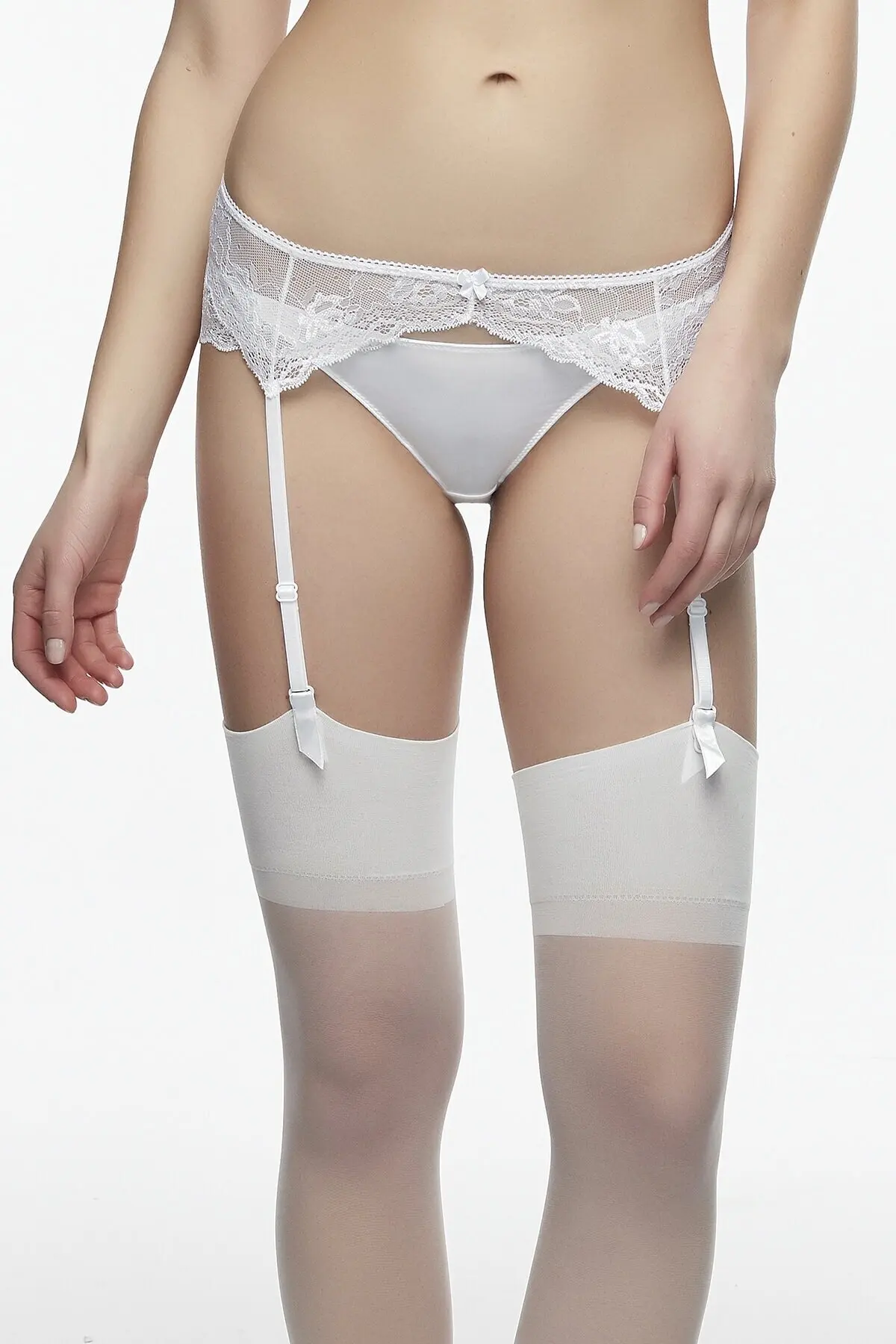 

Optical White Lace Suspenders