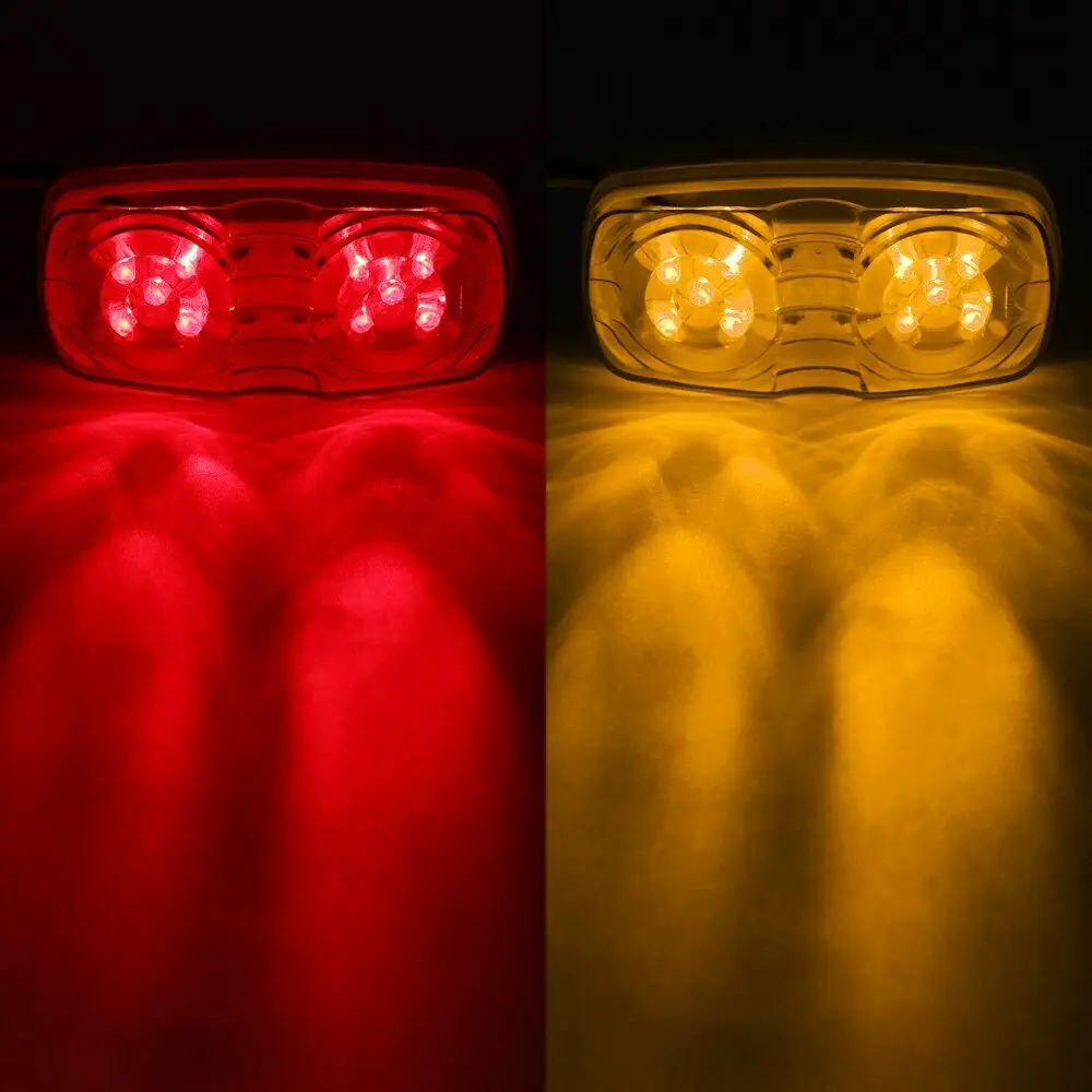 10 шт. DC12V Боковой габаритный фонарь автомобильный прицеп светодиодный F5 диоды