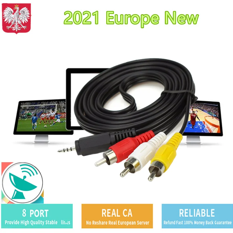 

8 Lineas Poland Cable Suitable for Spain Germany Receptor Enigma 2 DVB S2 Satellite Receiver 4K