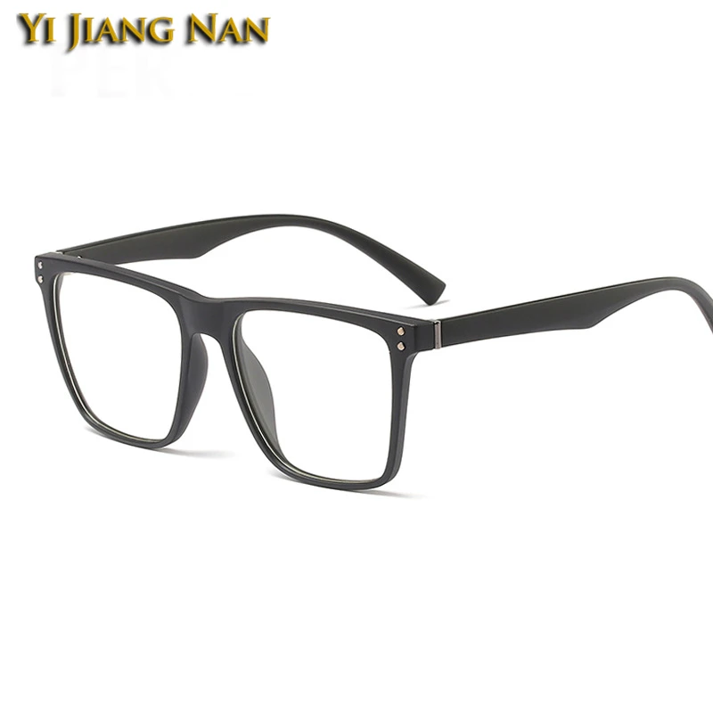 

Men Big Square Glasses frame Fashion Eyeglasses Oculos De Grau Spectacles Eyewear for Prescription Progressive Computer Myopia