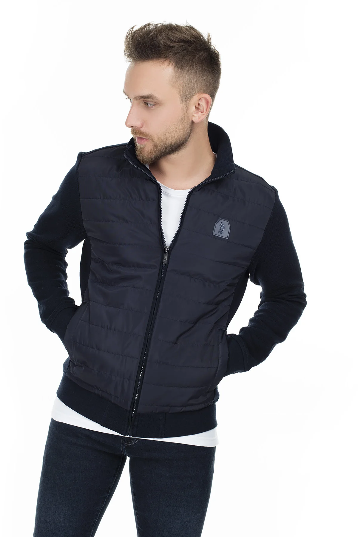 U.S. Polo молния пот мужской G081SZ082 867681|Мужские толстовки и свитшоты| |