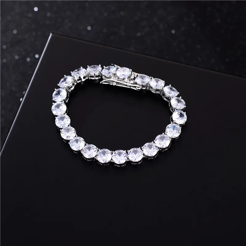

Luxury 8mm Cubic Zirconia Tennis Bracelet. Fashion Jewelry . The Best Gift For Friends Gathering