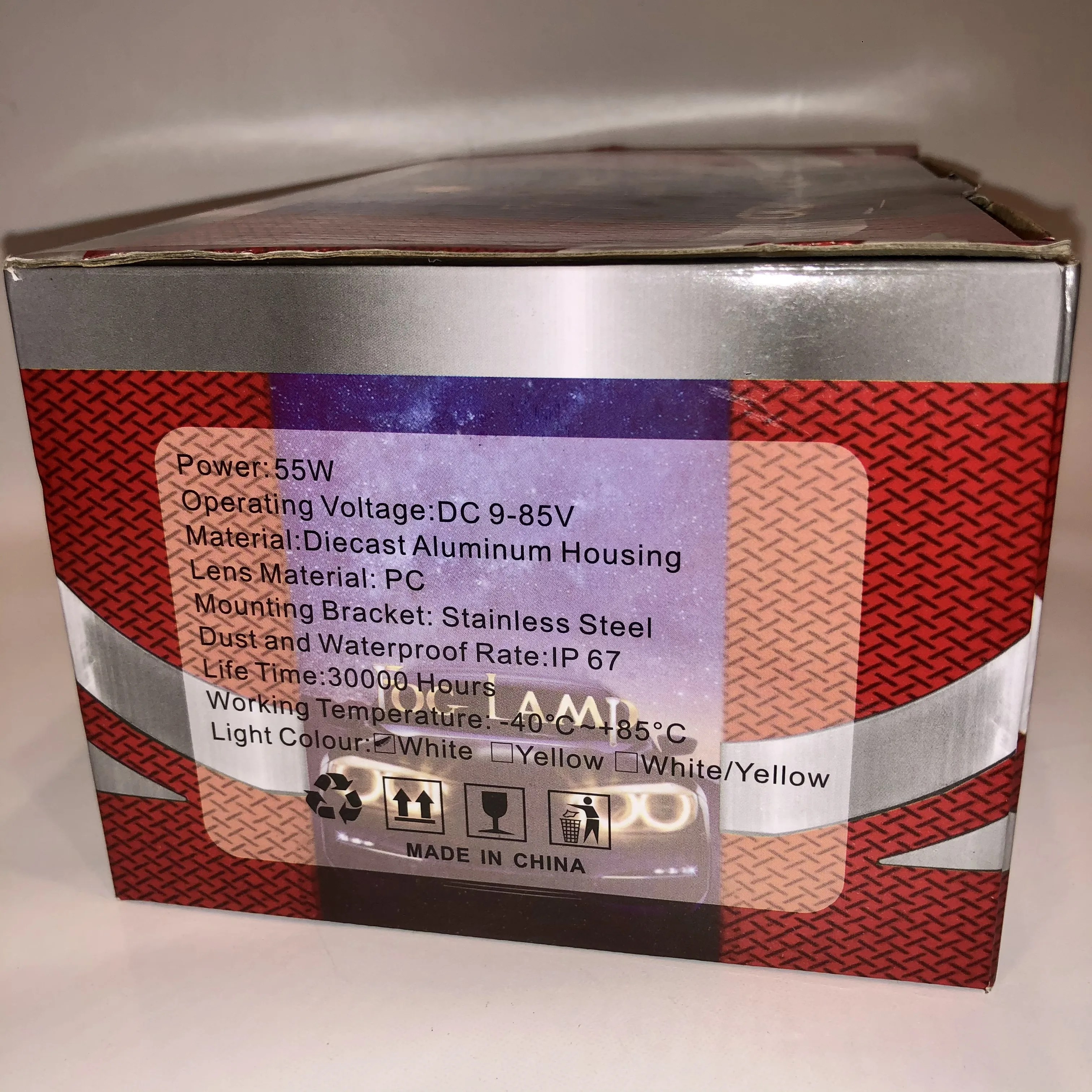 Противотуманные светодиодные фары Лада Приора повышенная мощность 55Ватт