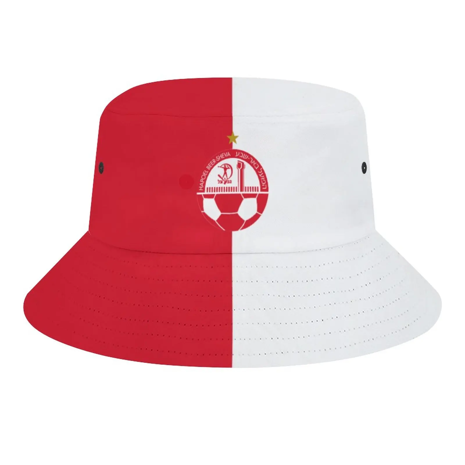

Israel Hapoel Beer Sheva Fc Fisherman's Cap Outdoor Bucket Hats Fishing Hat Foldable Hip Hop Beach Sun Hats for Women Men