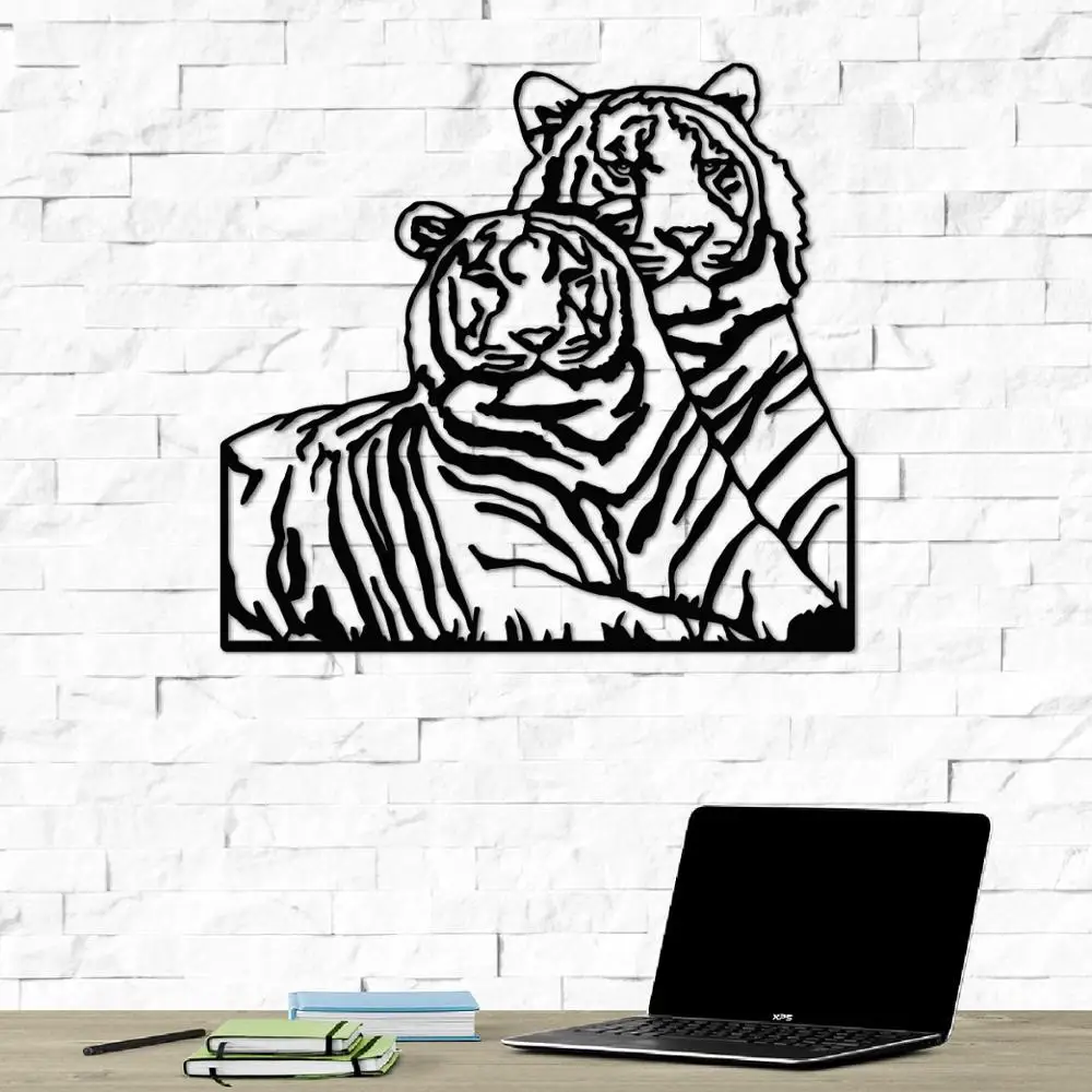 

DECORATIVE METAL LASER CUTTING TABLE Tigers - HOME DECOR - WALL DECOR