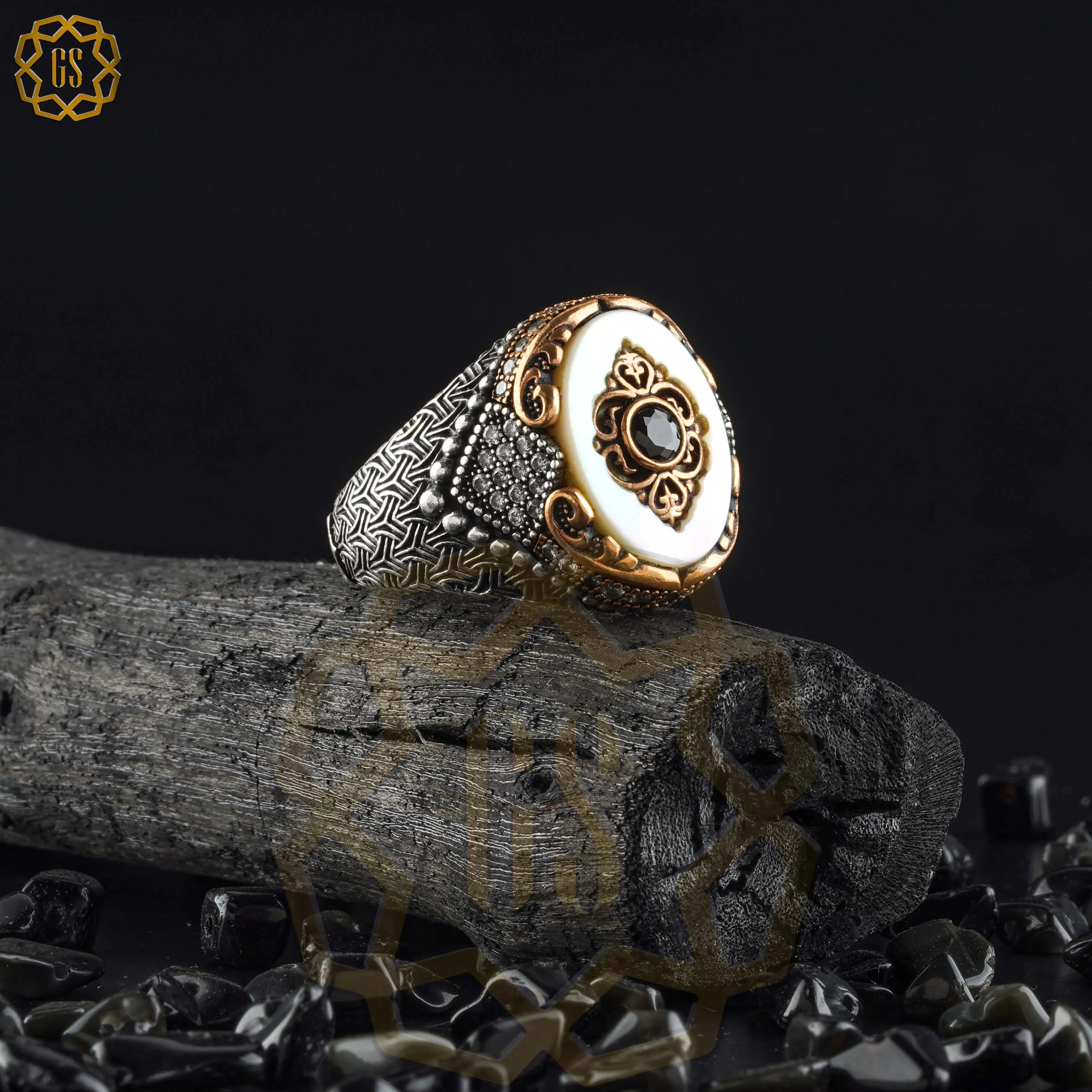 

Серебряное кольцо для мужчин 925 Сделано в Турции с камнем (ракушка, агат, тигровый глаз, оникс) .. Гарантированное высокое качество