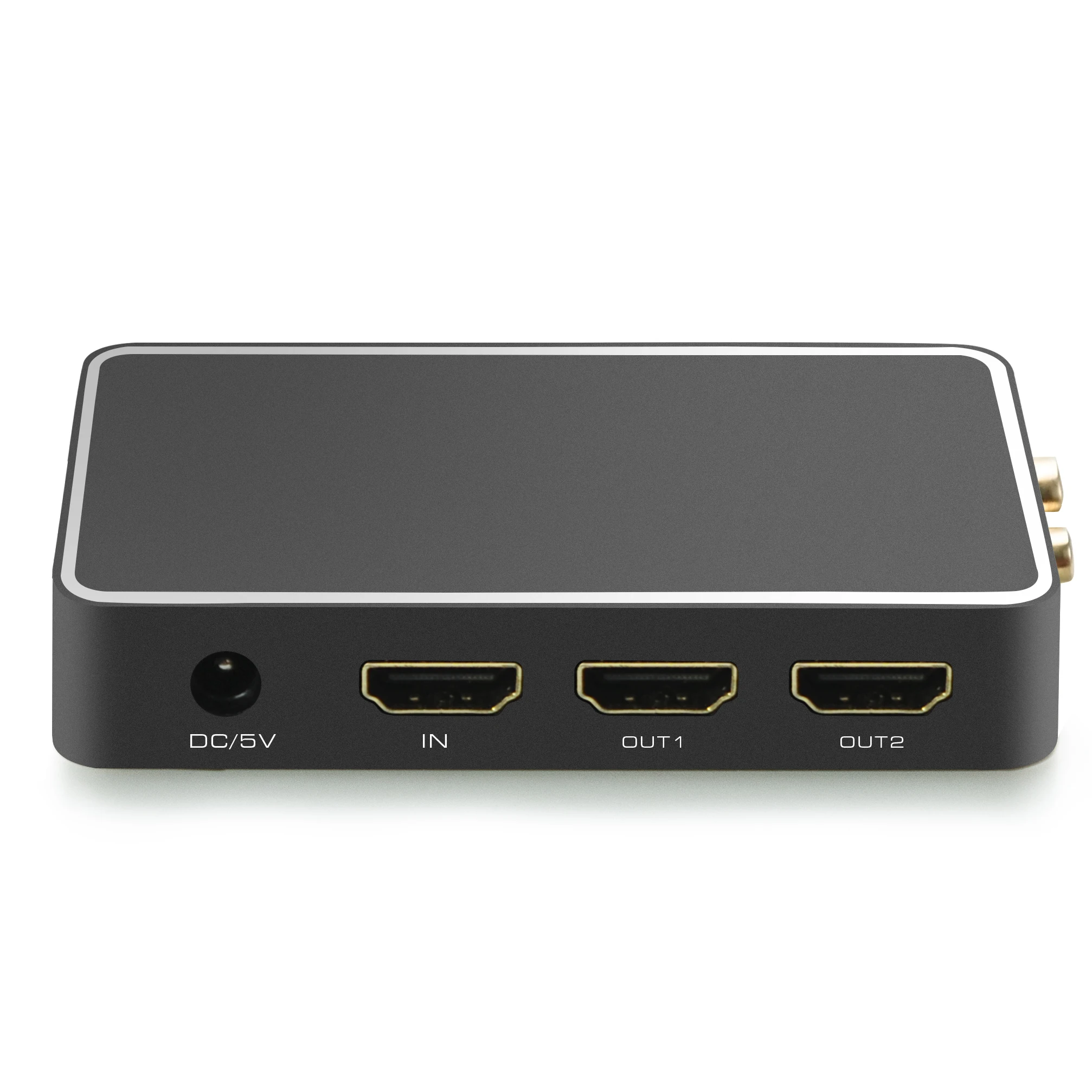 GCR Разветвитель HDMI v2.0 на 2 порта 4K@60Hz RCA Stereo для подключения телевизора монитора