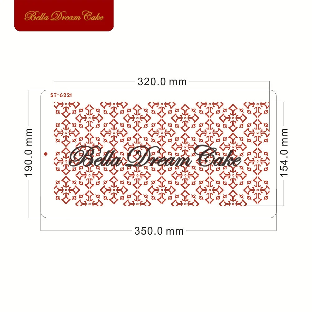 Трафарет с алмазным крестом для торта шаблон рамкой шоколадного форма