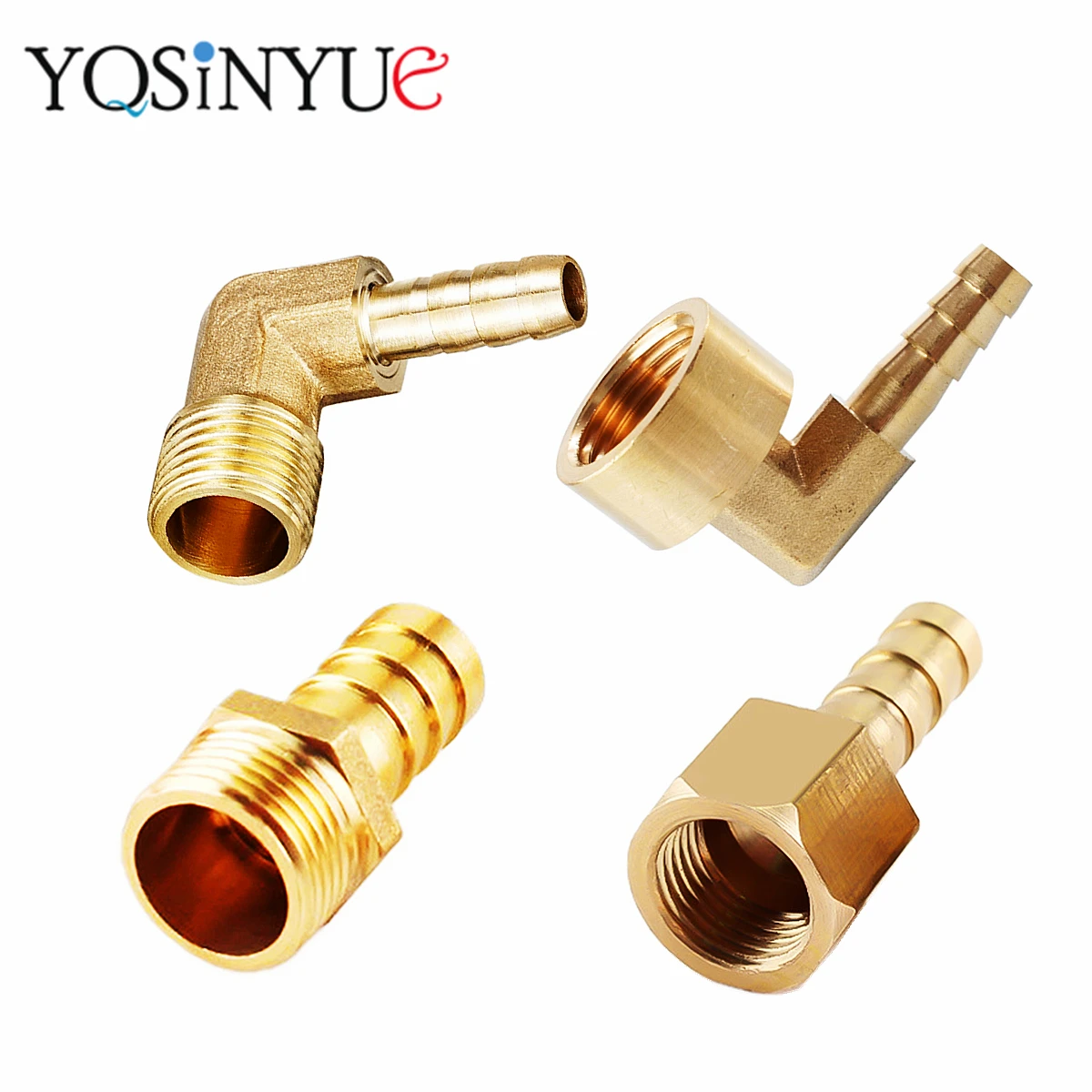 

Brass Hose Fitting 6/8/10/12/14/16/19/25mm Barb Tail 1/8" 1/4" 3/8" 1/2" 3/4" 1" BSP Male Female Thread Copper Connector Coupler