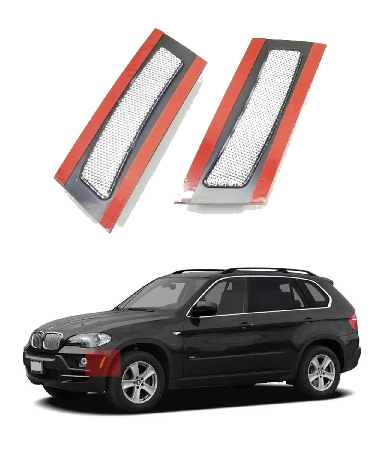 

Clear/Smoke/Amberr/Dark Grey/Red Lens Front Bumper Side Marker Reflector Light for 2007-2010 BMW X5 E70 Pre-LCI free shipping