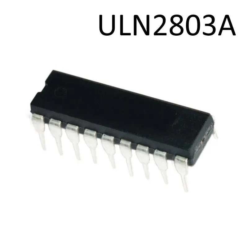 ULN2803A ST Microelectronics Набор NPN транзисторов x8 50V 0.5A с входным резистором 2.7кОм для TTL