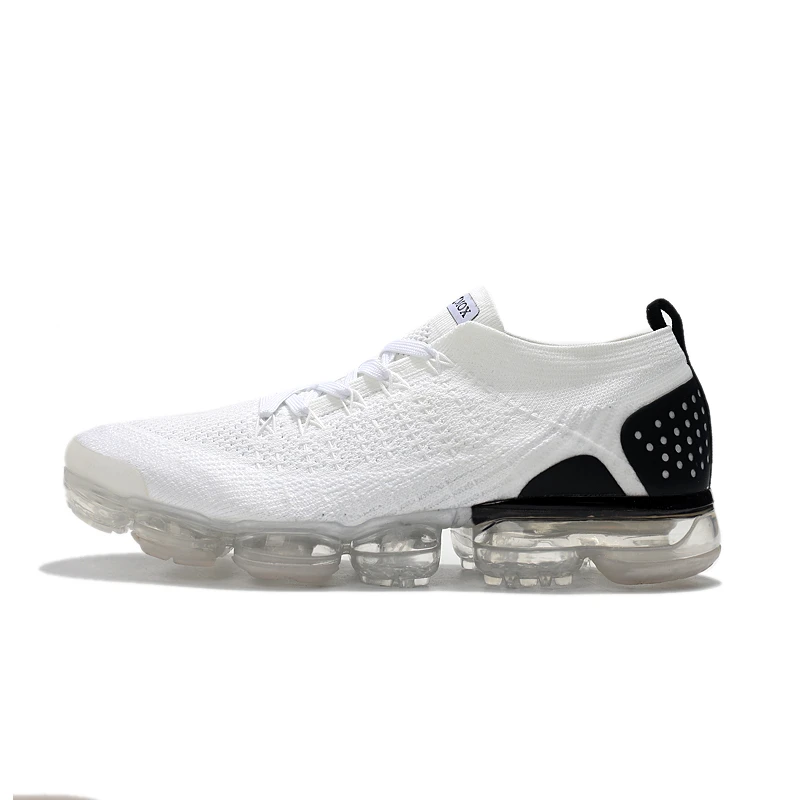 Мужские кроссовки; женская обувь для бега; Vapormax_ ; дышащая обувь с максимальной подушкой; Повседневная сетчатая обувь; увеличивающая рост; цвет белый, черный - Цвет: 8