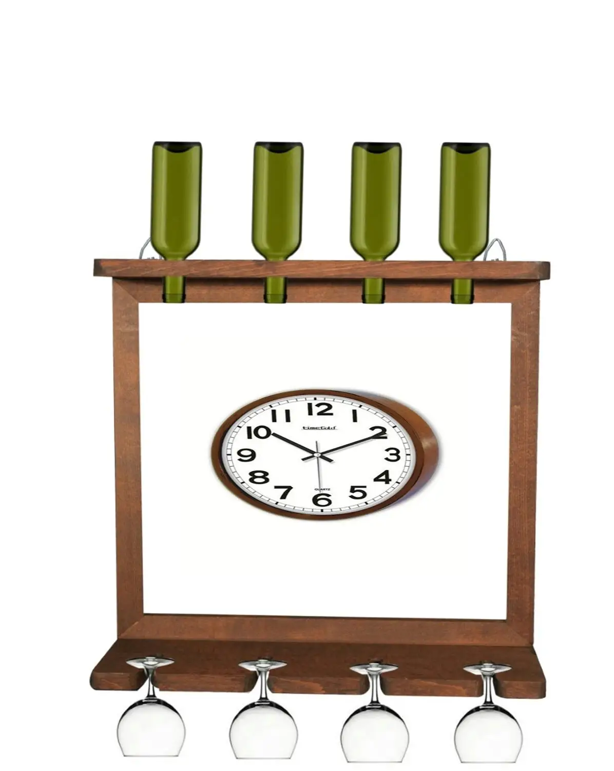 Настенные часы деревянная подставка для бутылок деревянные держатели вина