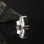 Печатка с цирконом из серебра 925 пробы, традиционная полированная, ручной работы, турецкое кольцо, ювелирные изделия, подарок для женщин, мужчин