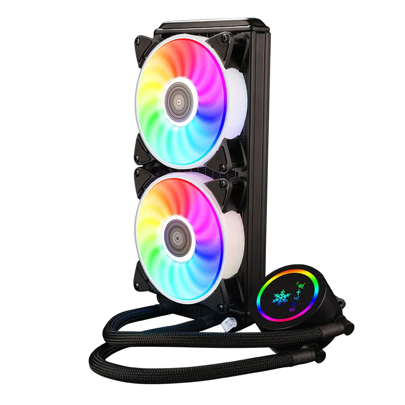Водяное охлаждение процессора Kllisre кулер вентилятор RGB для Intel LGA 1150 1151 1155 1200 1366 AMD