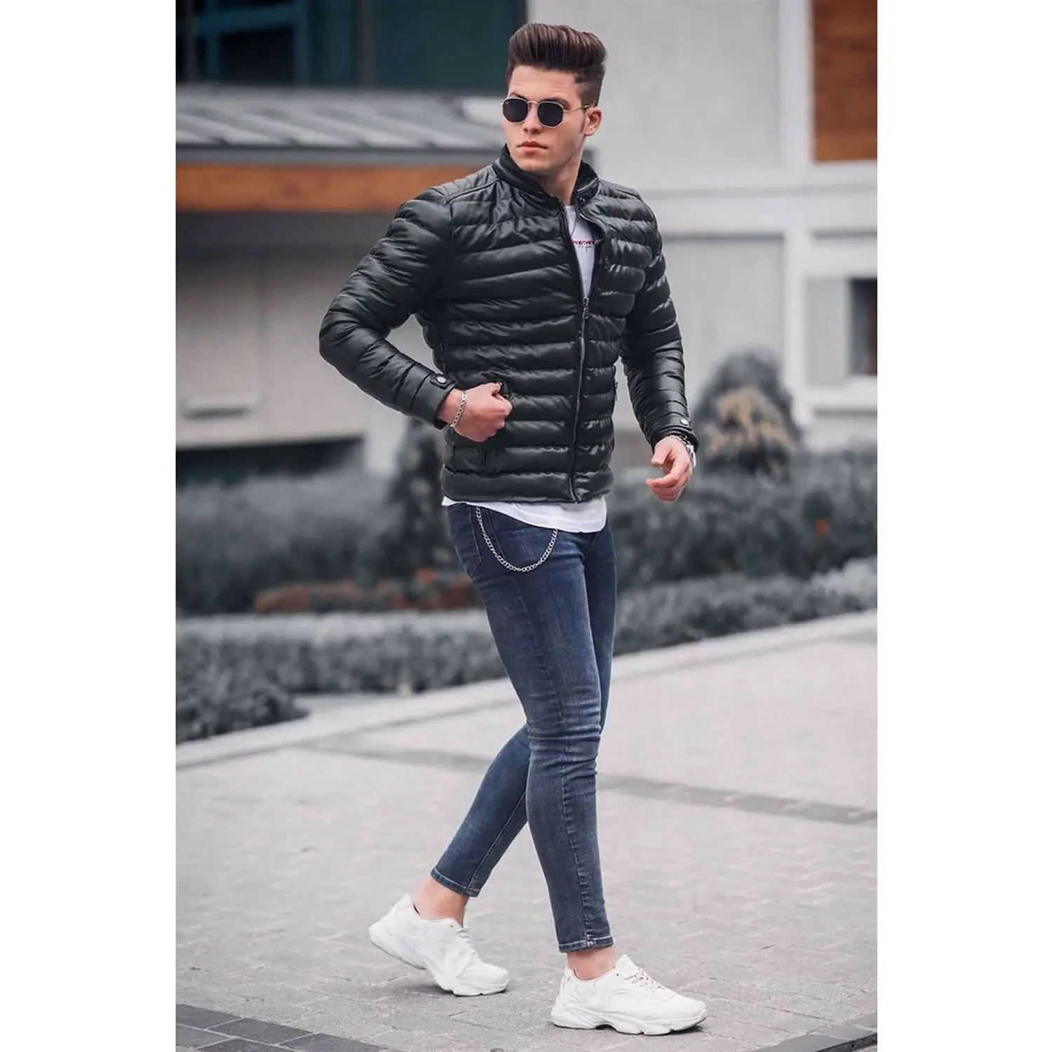 Male Black Coats Male Four Seasons Ultra-Light Paketlenebilir Down Jacket Water and Wind Resistant Breathable Jacket