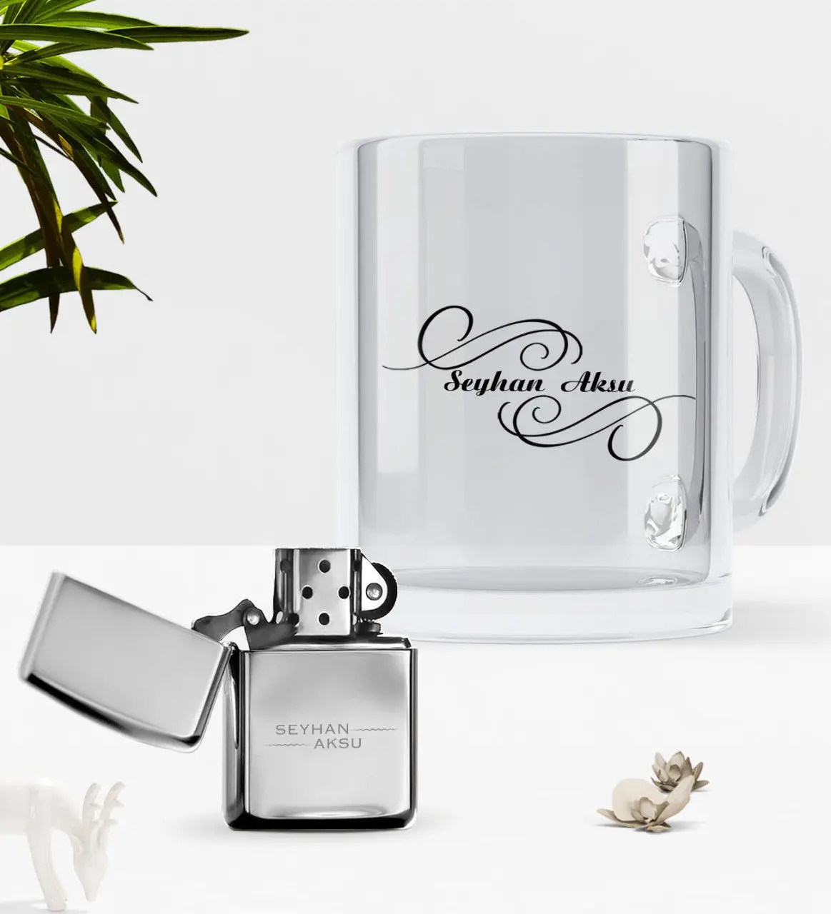 

День отца на заказ стеклянная кружка чашка бензиновая металлическая зажигалка Seti-3