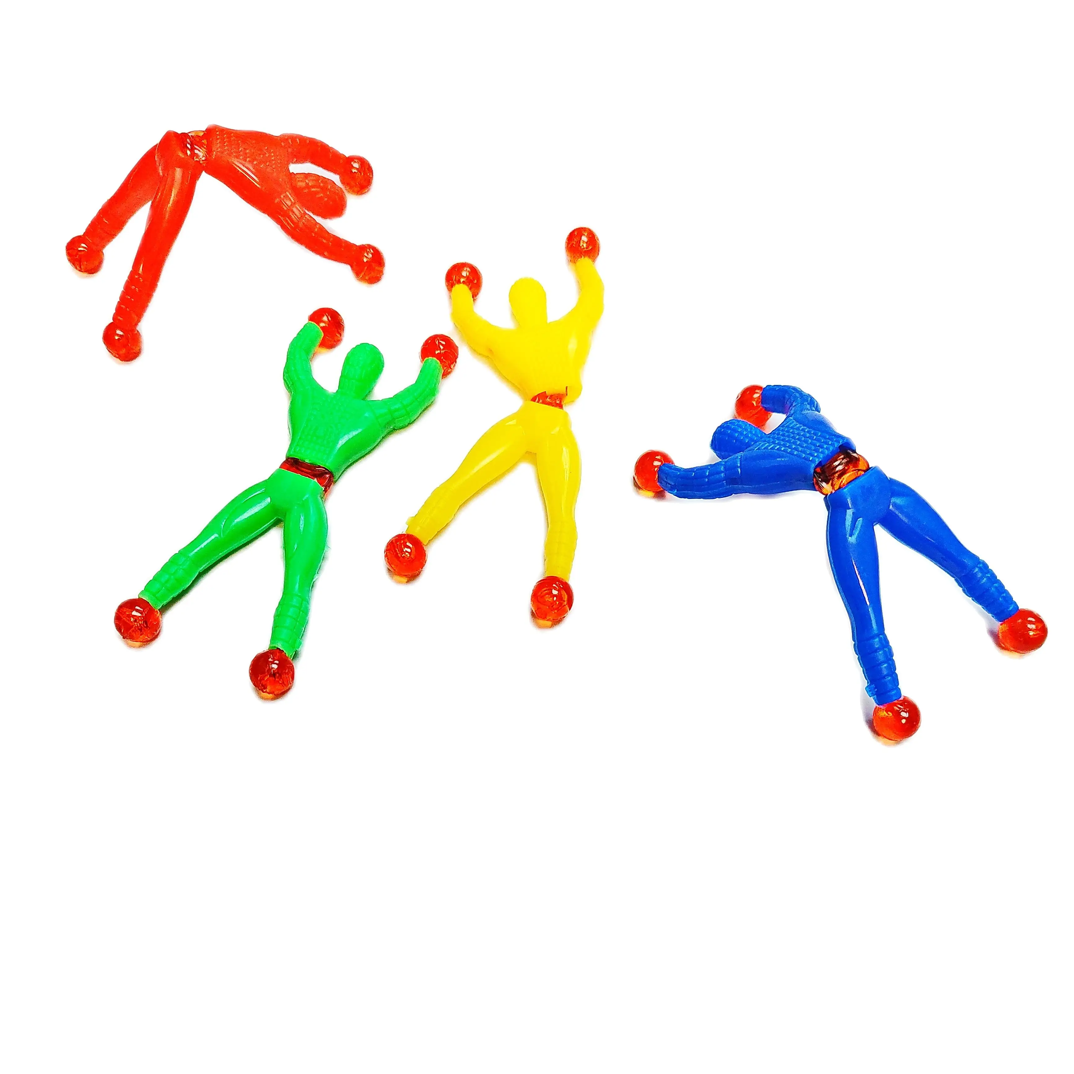 

30X Sticky Man Wallwan Toys Promotional Mixed Colors Vending New For Kid Pinata Birthday Party Favors Gift Novelty School Prize