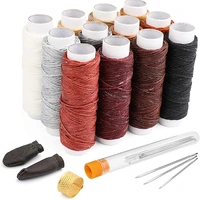 kaobuy 150d 1mm waxed thread leather sewing waxed thread cord for hand stitching thread for hand sewing leather and bookbinding
