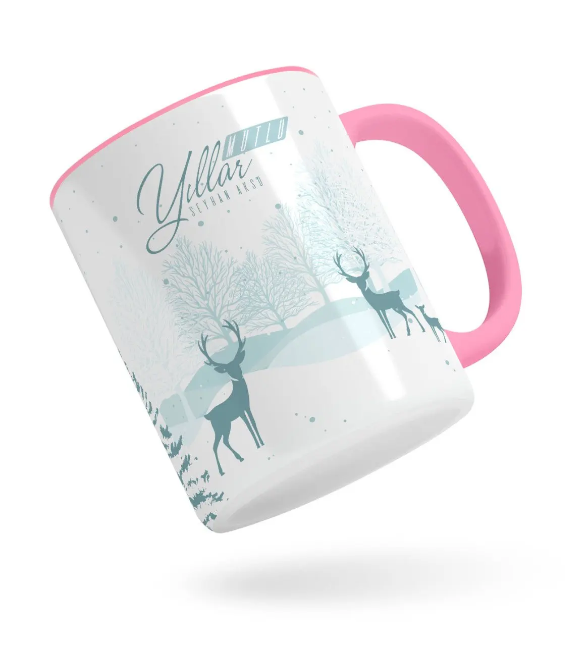 

Персонализированные Рождество Happy Birthday Розовый кружка Bardak-20