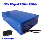 Аккумуляторная батарея Lifepo4 LFP 36 В 260ач 280ач для круизера, морской внесетевой EV AGV Electric forkleft RV van + 20A зарядное устройство
