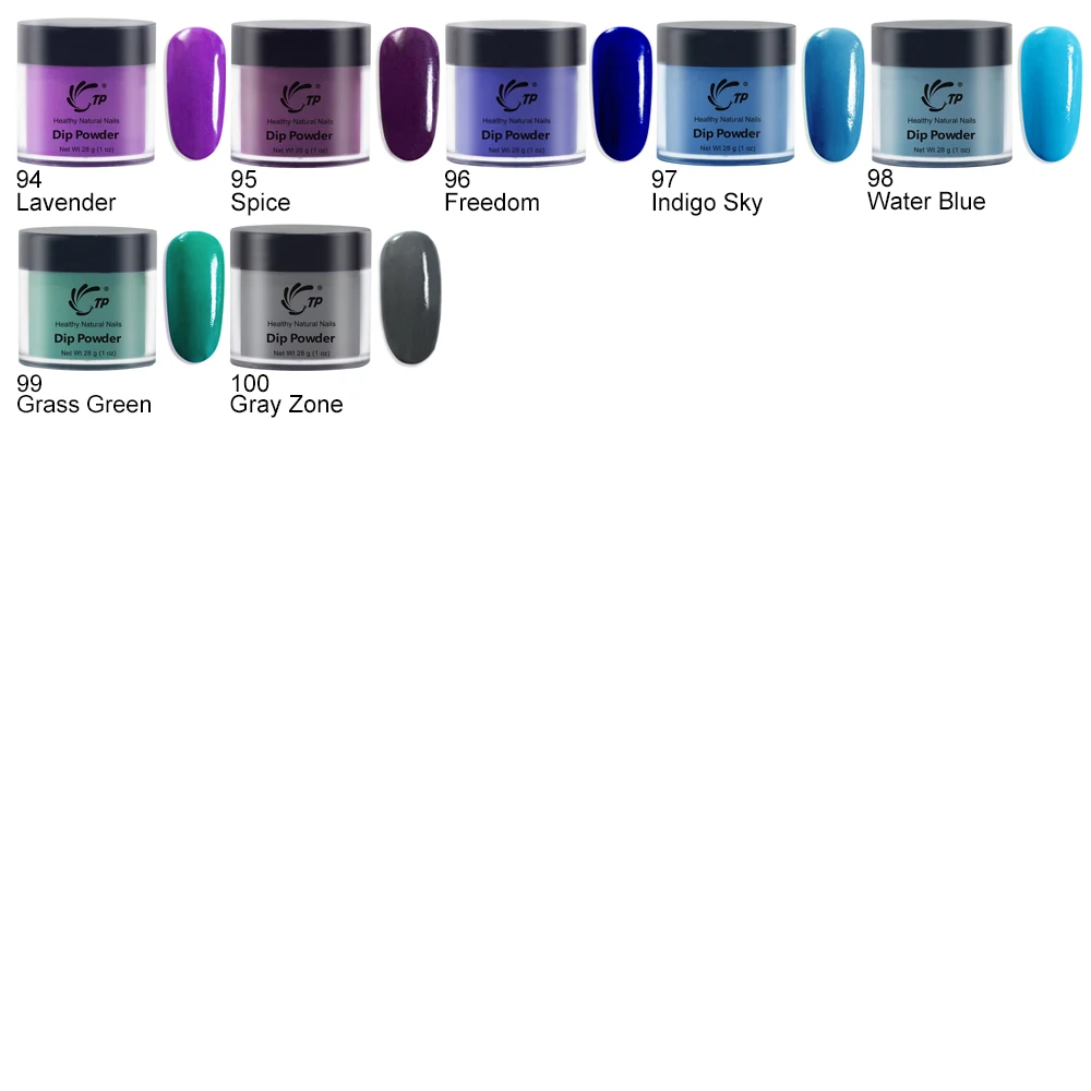 TP 28 г 1 унц. Пудра для нейл-арта, без лампы, сушит на воздухе, Рождественский мятный светильник, цветная серия, акриловая система, дип-пудра, украшение