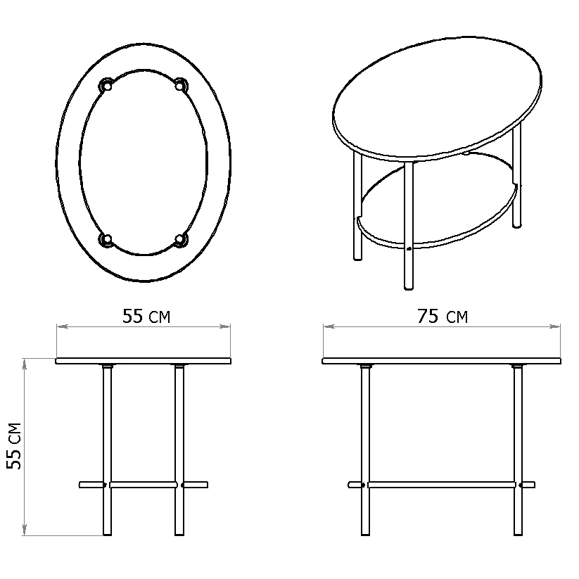 Журнальный стол 45A . Мебель для гостиной кухни спальни.