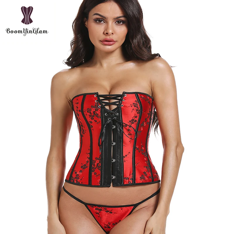 Женский костюм для вечеринки в форме тела Бюстье похудения корсет талии красное