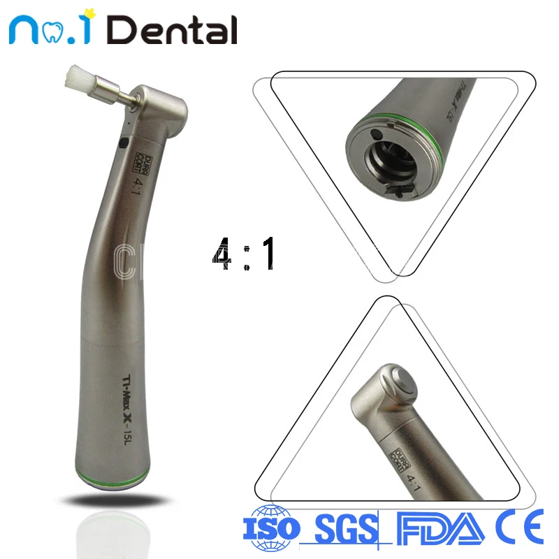 

Dental LED Handpiece Nsk Ti Max X-15l 4:1 Nsk Dental Low Speed Handpiece Led Contra Angle Handpiece