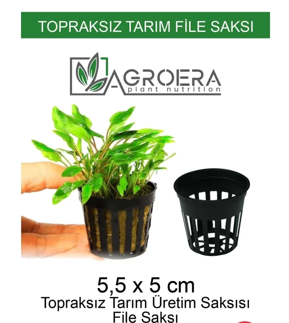 

Сетчатый цветочный горшок AGROERA для гидропоники, сетчатый горшок с перфорацией, 50 шт.