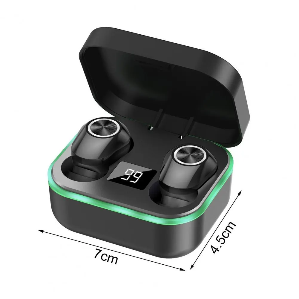 구매 50pcs M8 TWS 9D 무선 스테레오 이어버드 (마이크 포함) 스포츠 소음 감소 블루투스 헤드셋 호흡 빛 충전 박스