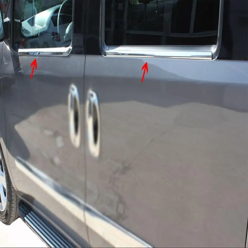 

Stainless Steel Chrome Window Sill Trim for 4 Pcs Fiat Doblo 2 2010 2011 2012 2013 2014 Accessory for Fiat