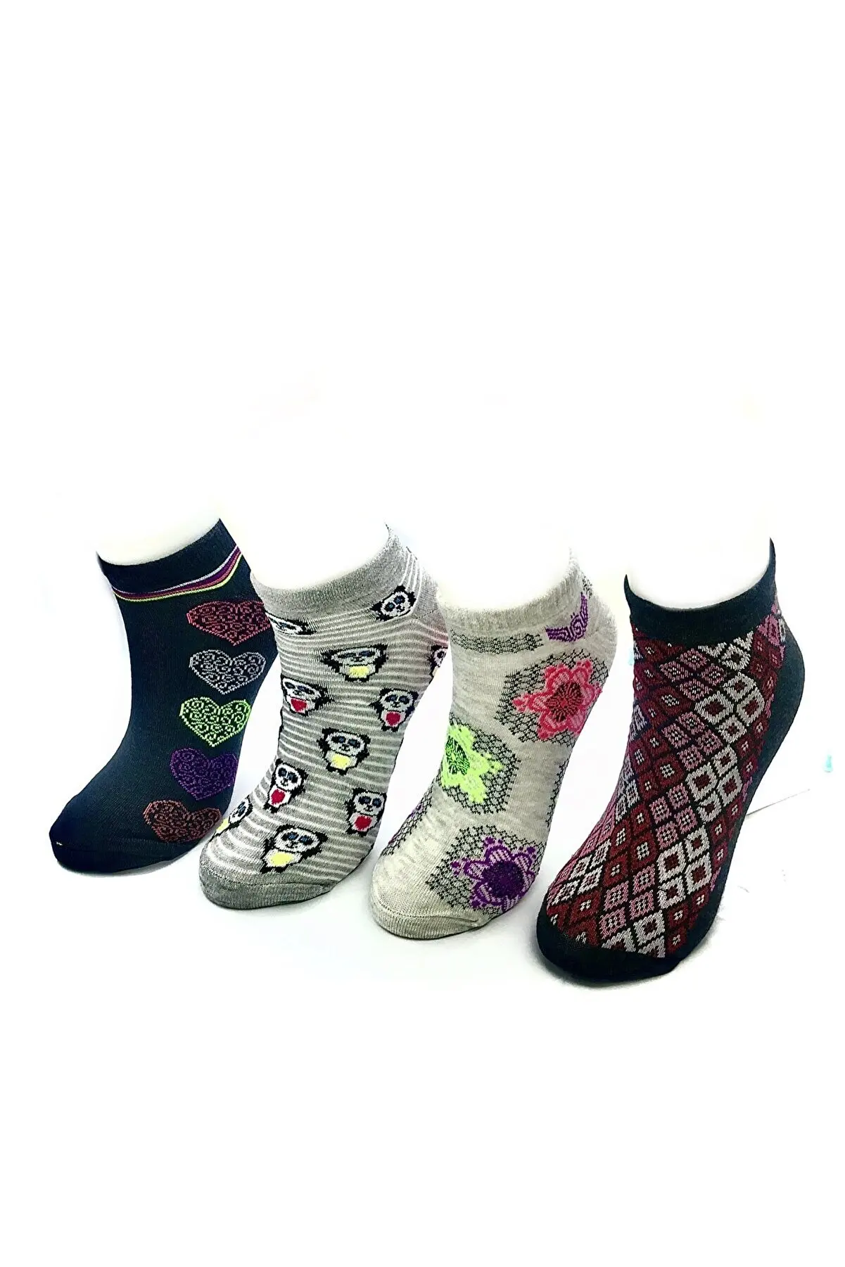 

Mixed Color Women's Booties 4 Pack