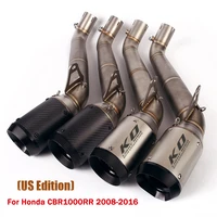 exhaust system slip on for honda cbr1000rr 2008 2016 muffler end tip db killer middle connect tube motorcycle link pipe