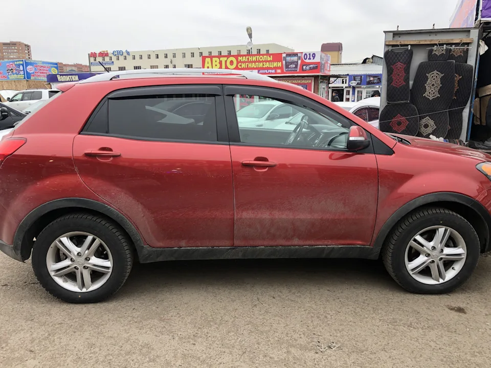 Ветровики для СсангЙонг Актион 2 2010+ дефлекторы окон дождевики на окна солнце