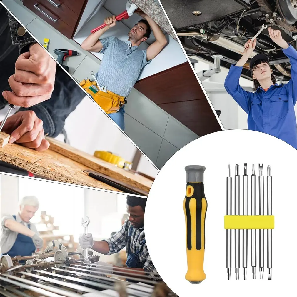 

Multi-function Household Screwdriver Set Strong Magnetic Screwdriver Phillips Double Head Torx Screwdriver For Maintenance
